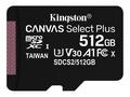 KINGSTON 512GB microSDHC CANVAS Plus Memory Card 1