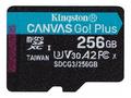 KINGSTON 256GB microSDXC Canvas Go! PLus 170R, 100