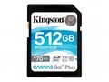 Kingston paměťová karta 512GB SDXC Canvas Go Plus 