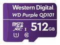 WD MicroSDXC karta 512GB Purple WDD512G1P0C Class 
