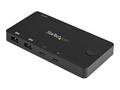 StarTech.com 2 Port USB C KVM Switch, 4K 60Hz HDMI