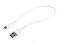 StarTech.com 12 in(30cm) Durable White USB-A to Li