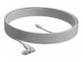Logitech Rally Mic Pod Extension Cable - OFF-WHITE