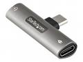 StarTech.com USB C Audio & Charge Adapter, USB-C A