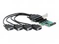 Delock PCI Express Karta na 4 x Sériový RS-232 se 