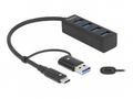 Delock - Rozbočovač - 4 x USB 3.2 Gen 1 + 1 x USB-