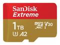 SanDisk Extreme, micro SDXC, 1TB, UHS-I U3, Class 