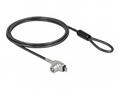 Navilock - Bezpečnostní kabelový zámek - černá, st