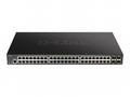 D-Link DGS-1250-52XMP Smart switch 48x Gb PoE+, 4x