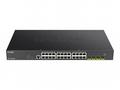 D-Link DGS-1250-28XMP, E 24-port Gigabit PoE Smart
