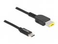 Delock - Elektrický kabel - USB-C (M) do jack DC 1