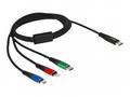 Delock 3 in 1 - Kabel pouze pro nabíjení - USB-C s