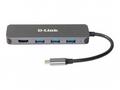 D-Link DUB-2333 5-in-1 USB-C Hub with HDMI, Power 