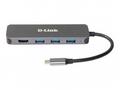 D-Link 5-in-1 USB-C Hub with HDMI, Power Delivery