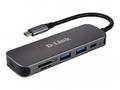 D-Link DUB-2325, E 5-in-1 USB-C Hub with Card Read