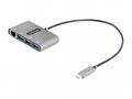 StarTech.com 3-Port USB-C Hub with Ethernet, 3x US