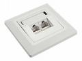 Solarix zásuvka CAT6 UTP 2 x RJ45 pod omítku bílá 