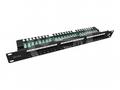 Solarix Patch panel 24x RJ-45 Cat5e UTP s vyvazova