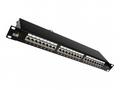 Solarix Patch panel 24 x RJ45 CAT6 STP černý 1U