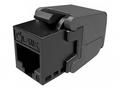 Solarix keystone c6 UTP RJ45 černý samořezný SXKJ-
