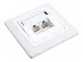 Zásuvka Solarix CAT5E UTP 2 x RJ45 pod omítku bílá