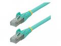 StarTech.com 50cm CAT6a Ethernet Cable - Aqua - Lo