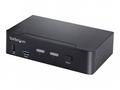 StarTech.com USB C KVM Switch, 2 Port DisplayPort 