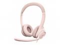 Logitech Corded USB Headset H390 - EMEA - ROSE