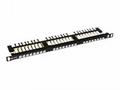Solarix 19" Patch panel 24xRJ45 CAT6 UTP s vyvaz.l