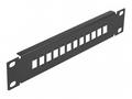 Delock - Patch panel (záslepný) - černá - 1U - 10"