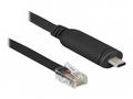 Delock Adaptér USB 2.0 Typ-C samec > 1 x Serial RS