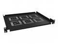 Solarix Police 19" 1U 350mm ukládací plato BK úchy
