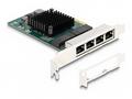 Delock - Sítový adaptér - PCIe 2.0 x4 nízký profil