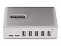 StarTech.com 7-Port USB-C Hub, 5x USB-A + 2x USB-C