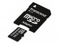 TRANSCEND MicroSDHC karta 4GB Class 4 + adaptér