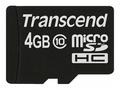 Transcend 4GB microSDHC (Class 10) paměťová karta 
