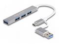 Delock - Rozbocovac - 3 x USB 2.0 + 1 x USB 3.2 Ge