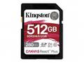 Kingston SDXC karta 512GB Canvas React Plus, UHS-I
