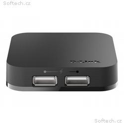 D-Link DUB H4 - Rozbočovač - 4 x USB 2.0 - desktop