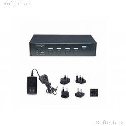 StarTech.com 4-Port DisplayPort KVM Switch, 4K 60H