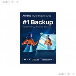 Acronis True Image 2025 - Licence - 3 počítače - E