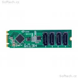 StarTech.com 4-Port M.2 to SATA Adapter Card, M.2 
