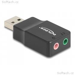 Delock - Adaptér USB-A, jack sluchátek - USB s pin