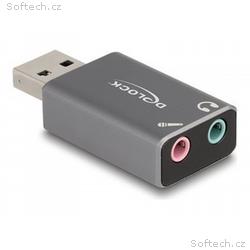 Delock - Adaptér USB-A, jack sluchátek - USB s pin