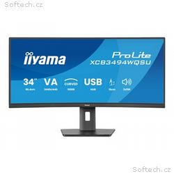 iiyama ProLite XCB3494WQSU-B1 - LED monitor - zakř