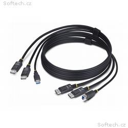 StarTech.com 6ft (1.8m) Dual-DisplayPort and USB 5