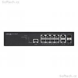 LANCOM GS-2412P - Prepínac - rízený - 8 x 10, 100,