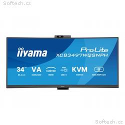 iiyama ProLite, XCB3497WQSNPH-B1, 34", VA, wQHD, 1