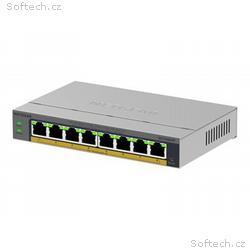 NETGEAR Easy Smart GS108EPP - Prepínac - high-powe