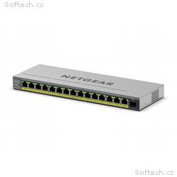 NETGEAR Easy Smart GS116EPP - Prepínac - L3 - inte